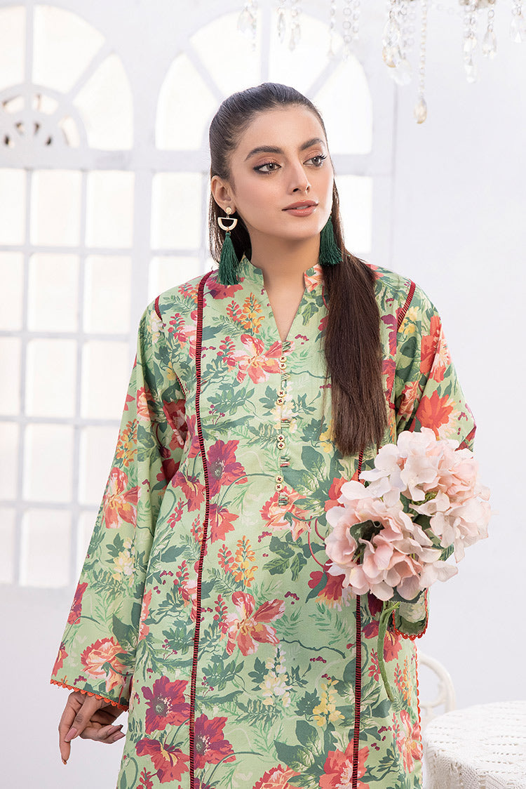 Picture of 2-PC Unstitched Digital Printed Lawn Suit - Available at Raja Sahib