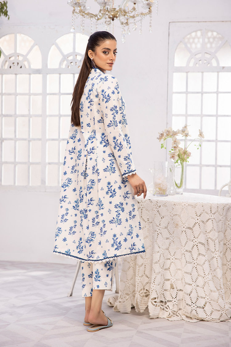 Picture of 2-PC Unstitched Digital Printed Lawn Suit - Available at Raja Sahib