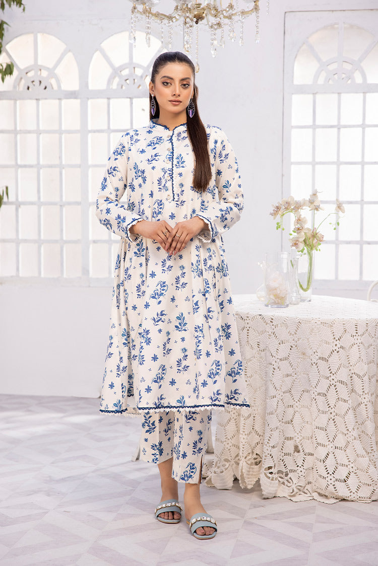 Picture of 2-PC Unstitched Digital Printed Lawn Suit - Available at Raja Sahib