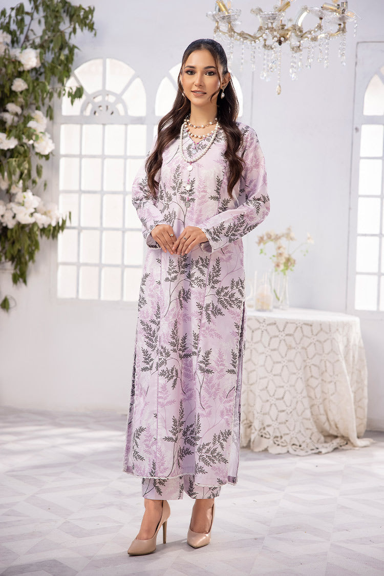 Picture of 2-PC Unstitched Digital Printed Lawn Suit - Available at Raja Sahib