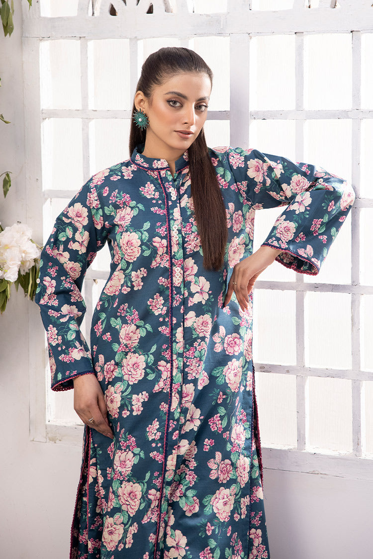 Picture of 2-PC Unstitched Digital Printed Lawn Suit - Available at Raja Sahib