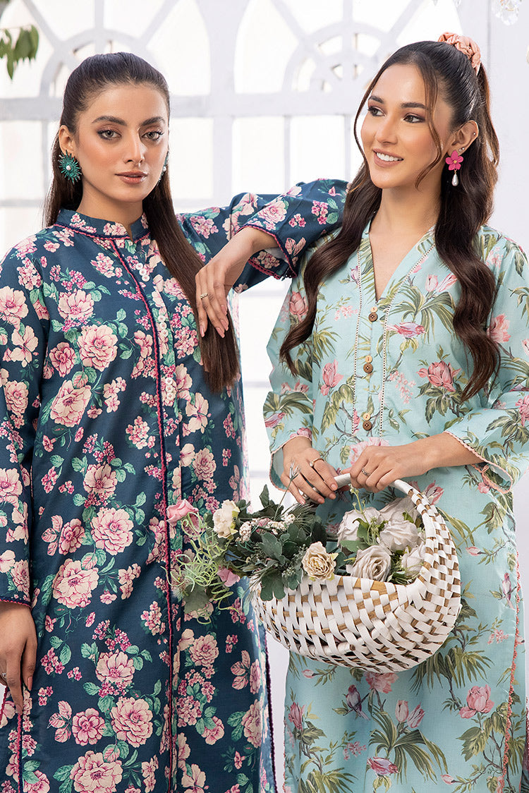 Picture of 2-PC Unstitched Digital Printed Lawn Suit - Available at Raja Sahib