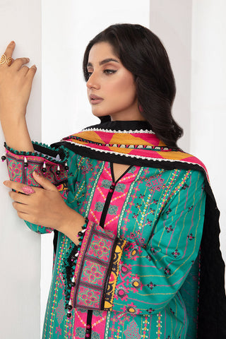 Picture of Ellena - 3-PC Unstitched Digital Printed Lawn Suit - Available at Raja Sahib