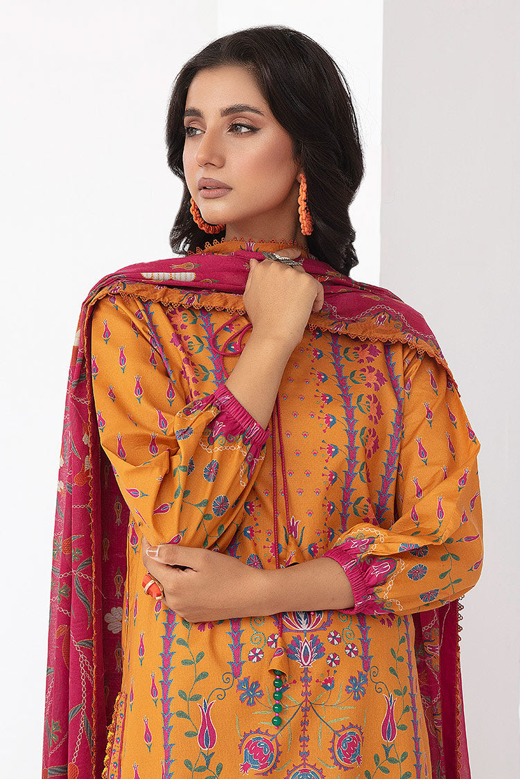 Picture of Ellena - 3-PC Unstitched Digital Printed Lawn Suit - Available at Raja Sahib