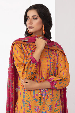 Ellena - 3-PC Unstitched Digital Printed Lawn Suit