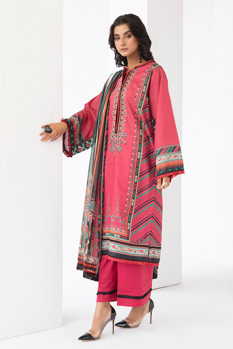 Picture of Ellena - 3-PC Unstitched Digital Printed Lawn Suit - Available at Raja Sahib