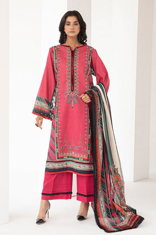 Picture of Ellena - 3-PC Unstitched Digital Printed Lawn Suit - Available at Raja Sahib