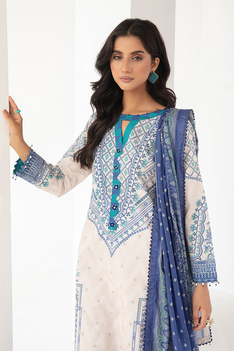 Picture of Ellena - 3-PC Unstitched Digital Printed Lawn Suit - Available at Raja Sahib