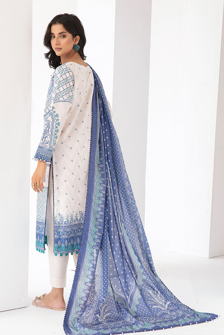 Picture of Ellena - 3-PC Unstitched Digital Printed Lawn Suit - Available at Raja Sahib