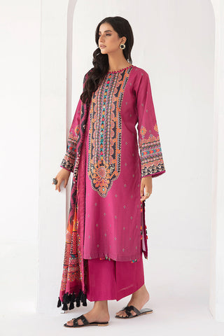 Ellena - 3-PC Unstitched Digital Printed Lawn Suit