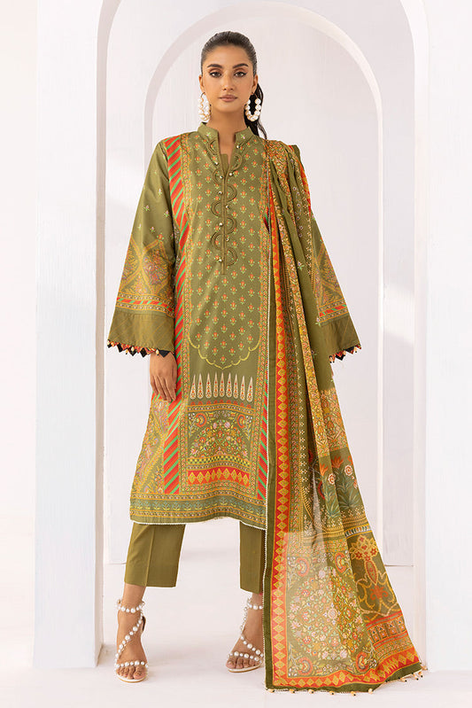 Picture of Ellena - 3-PC Unstitched Digital Printed Lawn Suit - Available at Raja Sahib