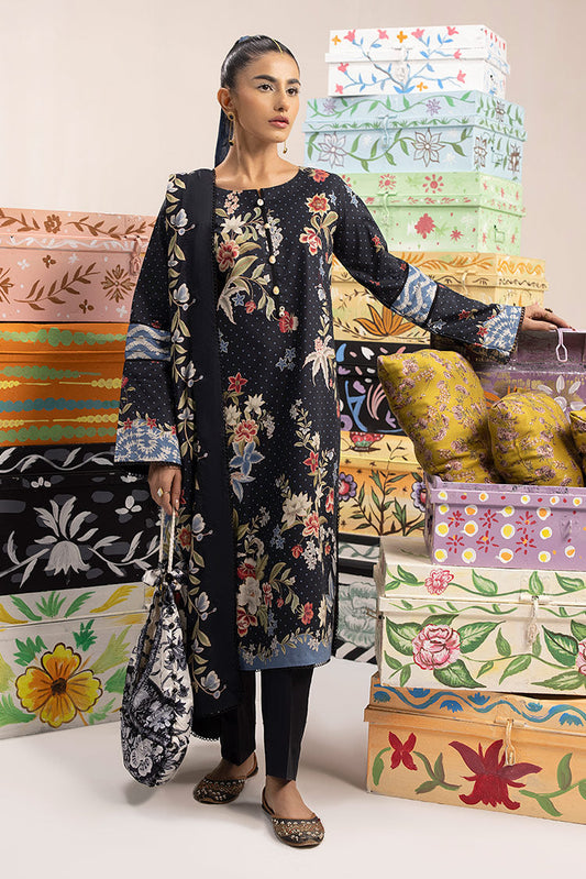 Picture of Ellena - 3-PC Unstitched Digital Printed Lawn Suit - Available at Raja Sahib