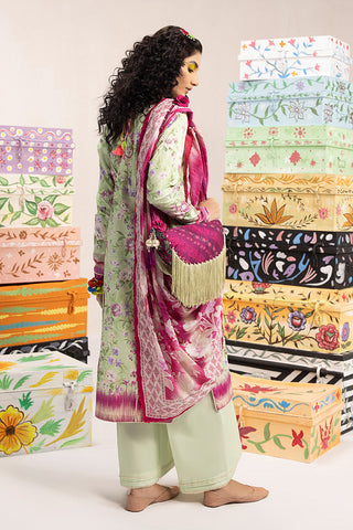 Ellena - 3-PC Unstitched Digital Printed Lawn Suit