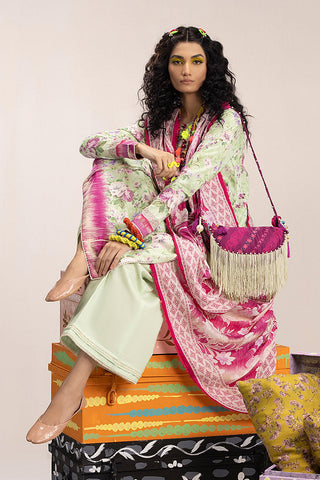 Ellena - 3-PC Unstitched Digital Printed Lawn Suit