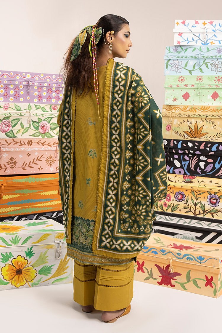 Picture of Ellena - 3-PC Unstitched Digital Printed Lawn Suit - Available at Raja Sahib