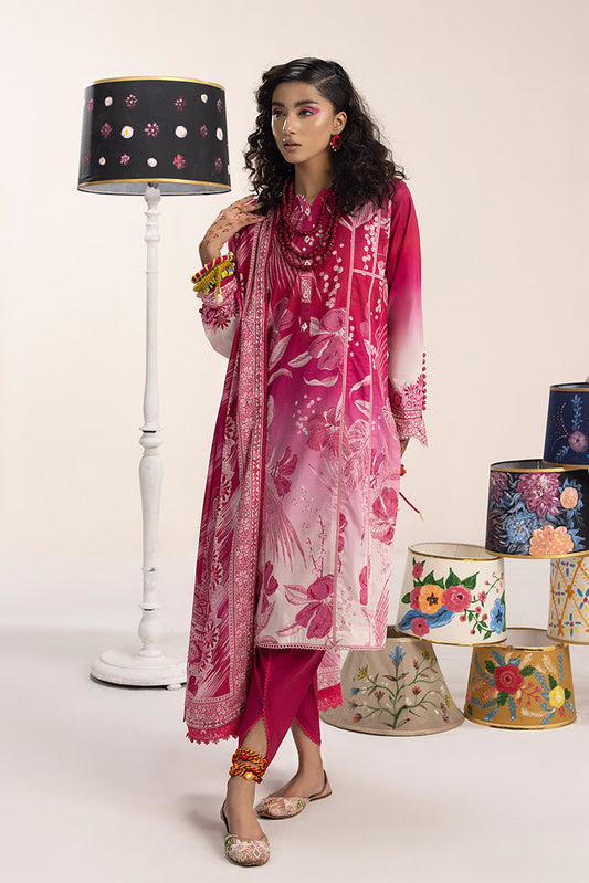 Picture of Ellena - 3-PC Unstitched Digital Printed Lawn Suit - Available at Raja Sahib