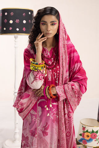 Picture of Ellena - 3-PC Unstitched Digital Printed Lawn Suit - Available at Raja Sahib