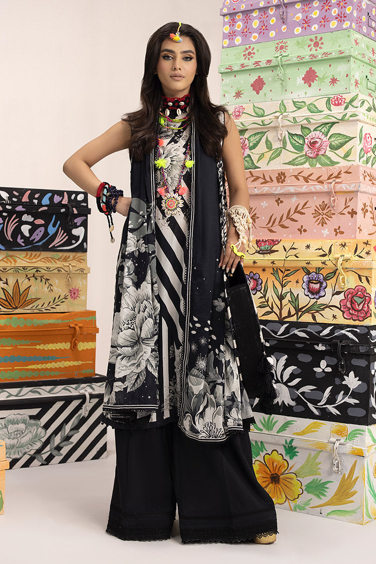 Picture of Ellena - 3-PC Unstitched Digital Printed Lawn Suit - Available at Raja Sahib