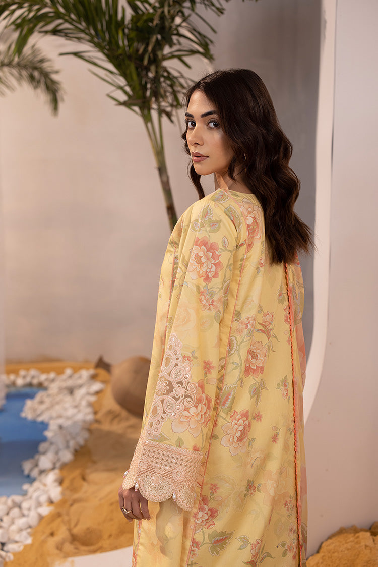 Picture of Ellena - 3-PC Unstitched Digital Printed Lawn Suit - Available at Raja Sahib