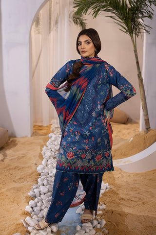 Ellena - 3-PC Unstitched Digital Printed Lawn Suit