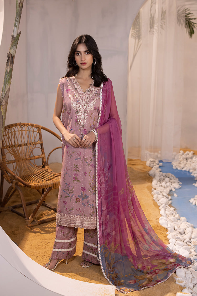 Picture of Ellena - 3-PC Unstitched Digital Printed Lawn Suit - Available at Raja Sahib