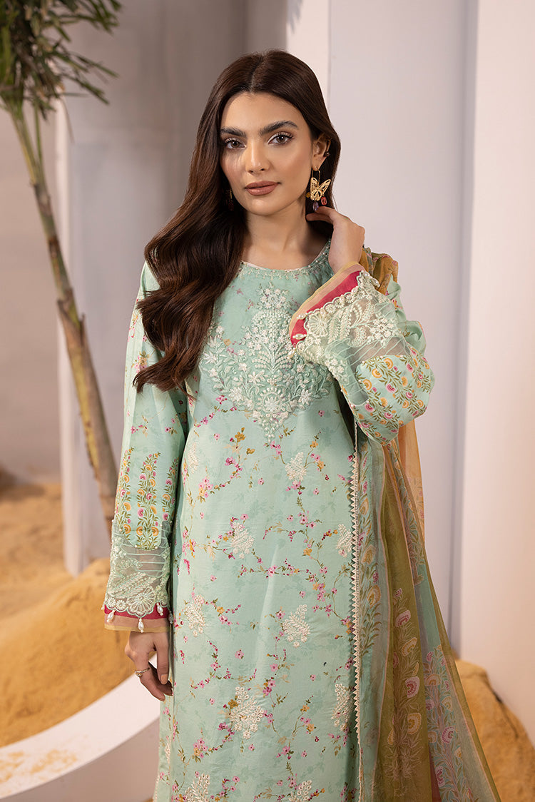 Picture of Ellena - 3-PC Unstitched Digital Printed Lawn Suit - Available at Raja Sahib