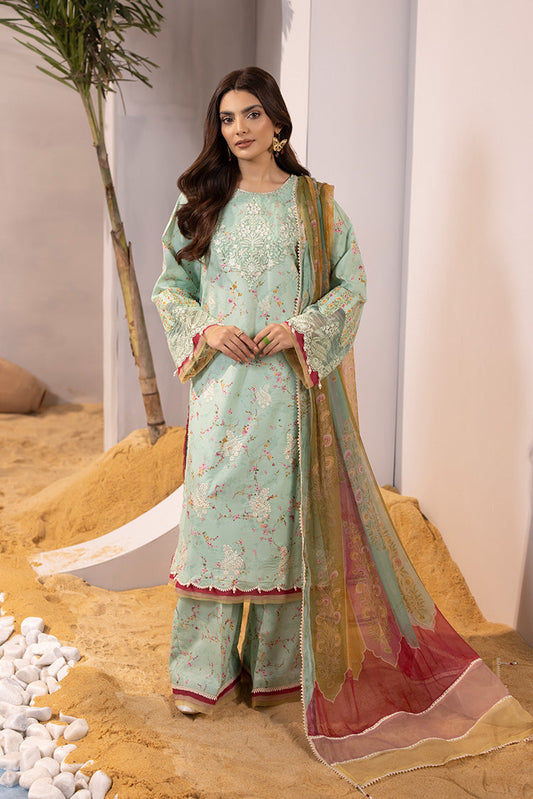 Picture of Ellena - 3-PC Unstitched Digital Printed Lawn Suit - Available at Raja Sahib