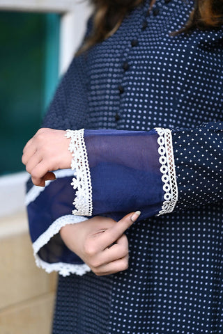 Ethereal - Effervescent Blue Embroidered Shirt