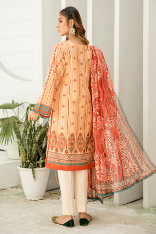 Ellena - 3-PC Stitched Lawn Suit