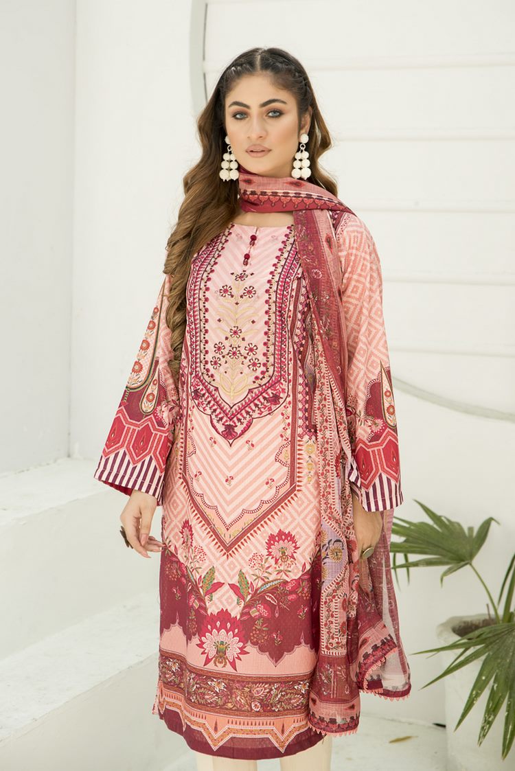 Picture of Ellena - 3-PC Stitched Lawn Suit - Available at Raja Sahib