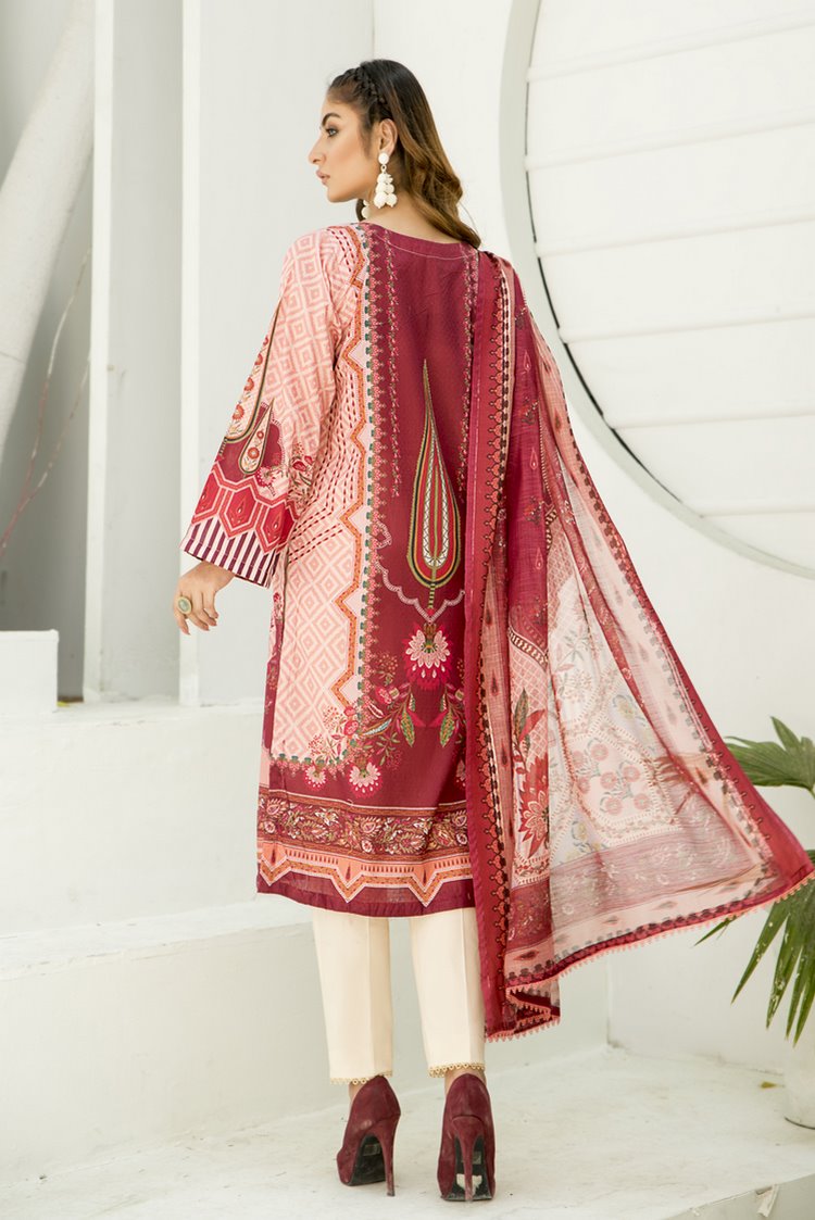 Picture of Ellena - 3-PC Stitched Lawn Suit - Available at Raja Sahib