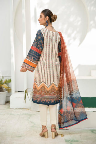 Ellena - 3-PC Stitched Lawn Suit