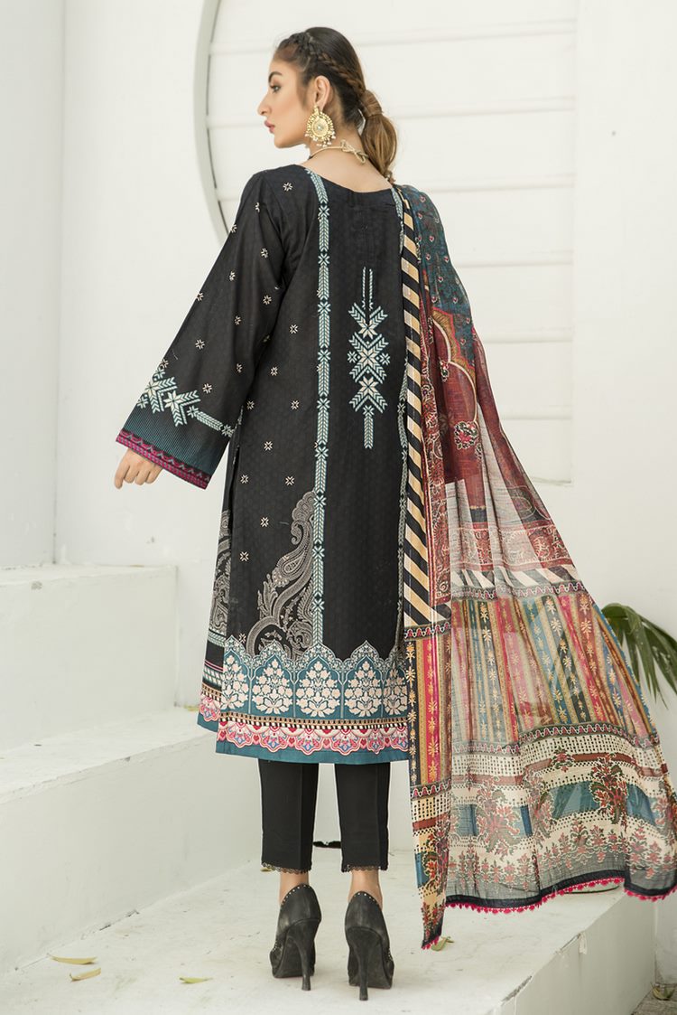 Picture of Ellena - 3-PC Stitched Lawn Suit - Available at Raja Sahib