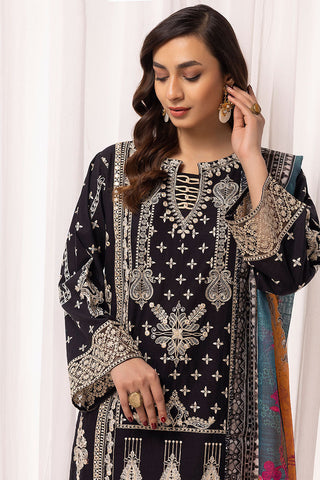 Ellena - 3-PC Stitched Embroidered Cambric Cotton Suit