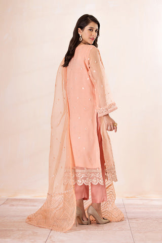 Ellena - 3-PC Stitched Embroidered Organza Suit