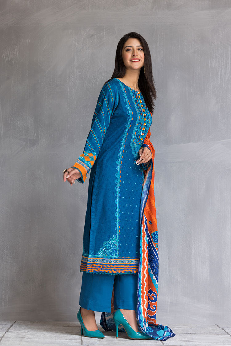 Picture of Ellena - 3-PC Stitched Khaddar Suit - Available at Raja Sahib