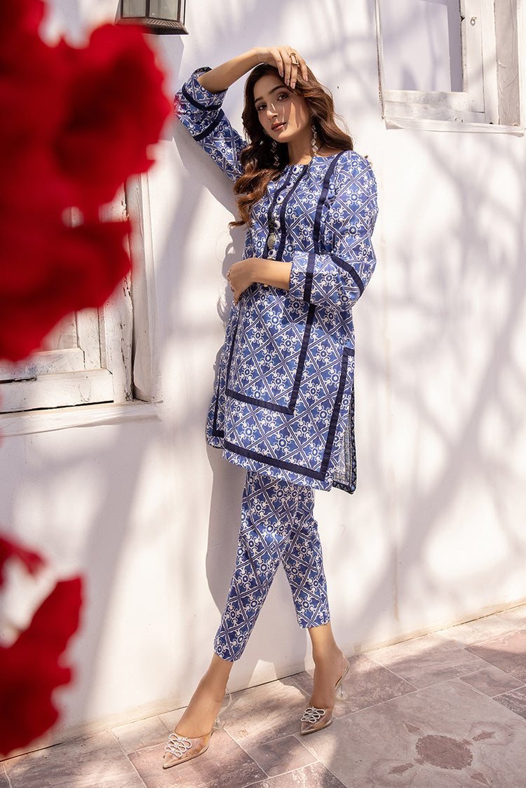 Picture of Ellena - 2-PC Stitched Printed Lawn Suit - Available at Raja Sahib