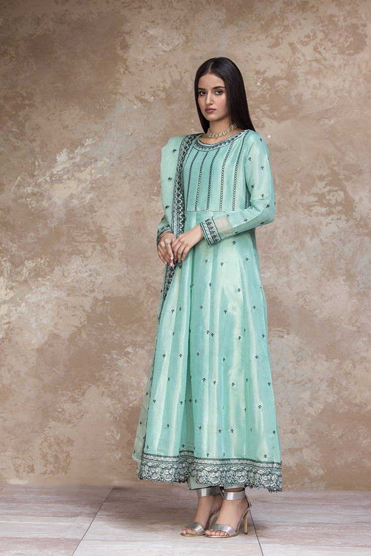 Picture of Ellena - 3-PC Stitched Embroidered Organza Suit - Available at Raja Sahib