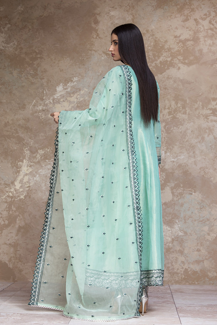 Picture of Ellena - 3-PC Stitched Embroidered Organza Suit - Available at Raja Sahib