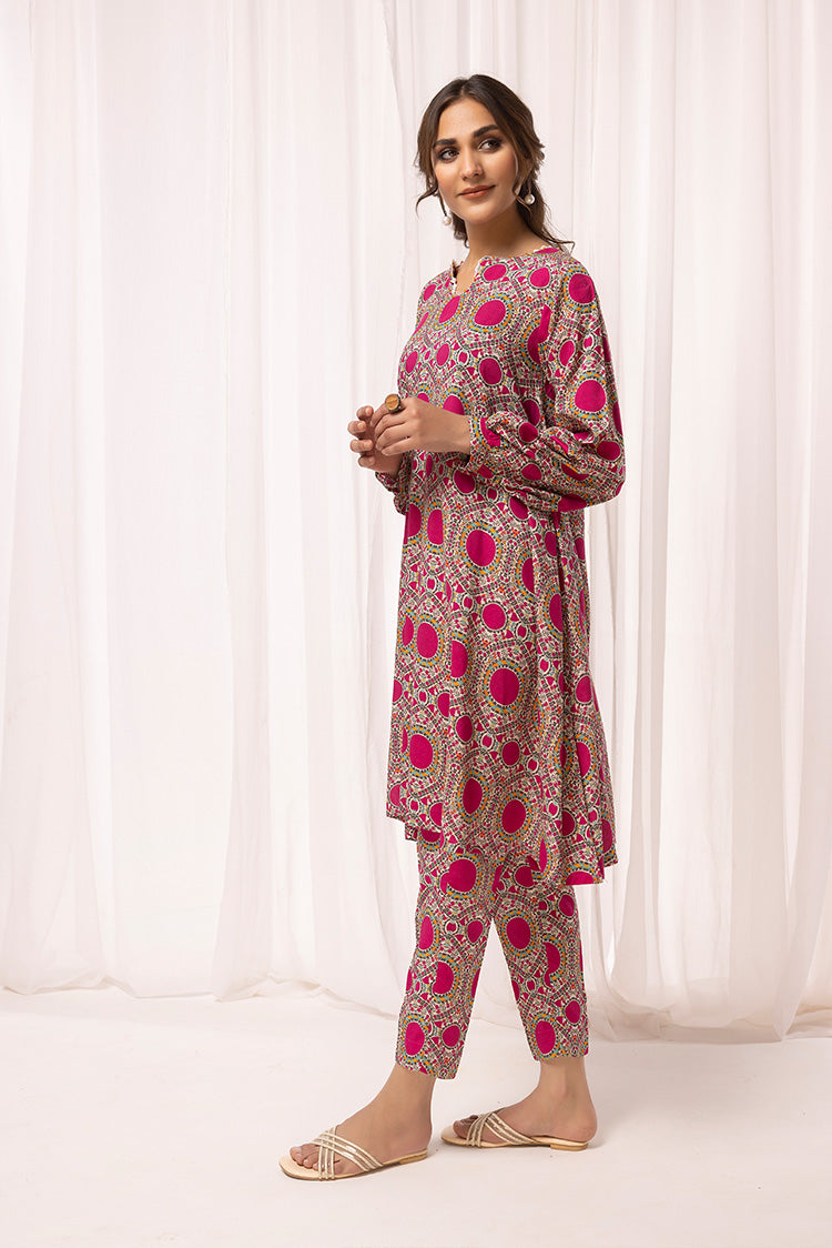 Picture of Ellena - 2-PC Stitched Printed Arabic Lawn Suit - Available at Raja Sahib