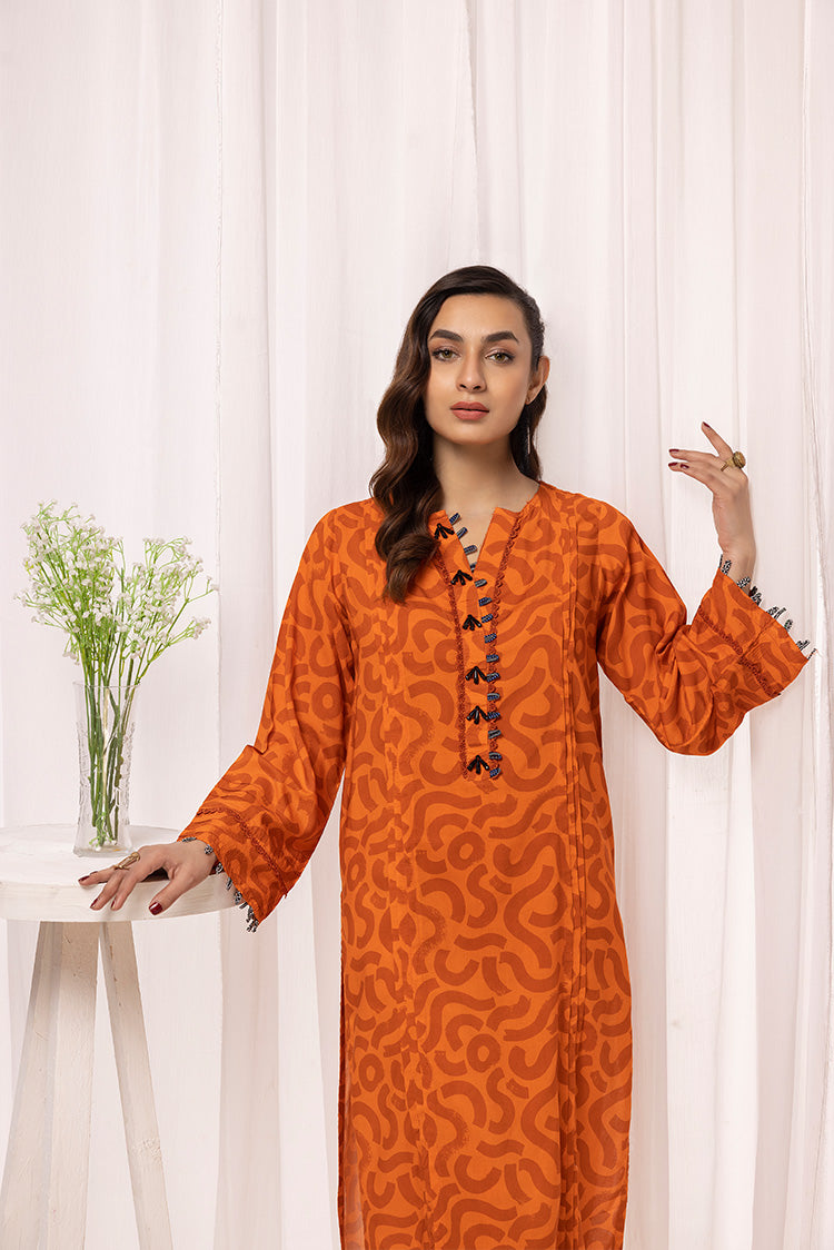 Picture of Ellena - 2-PC Stitched Printed Arabic Lawn Suit - Available at Raja Sahib