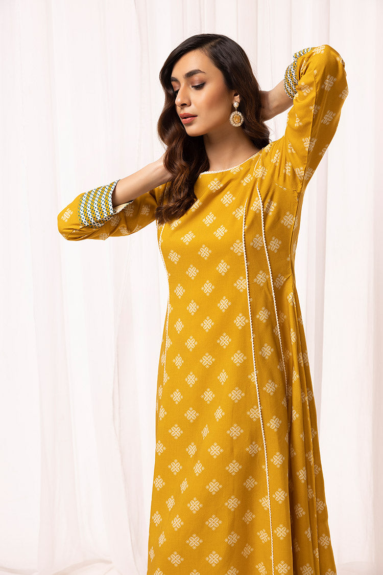 Picture of Ellena - 2-PC Stitched Printed Arabic Lawn Suit - Available at Raja Sahib