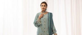 Ellena - 3-PC Stitched Self Jacquard Suit