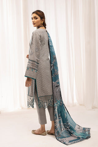 Ellena - 3-PC Stitched Self Jacquard Suit