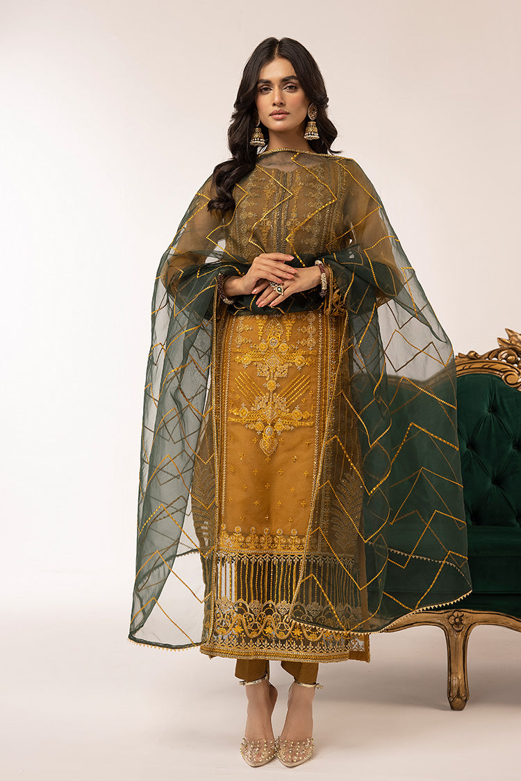 Picture of Ellena - 3-PC Stitched Fancy Embroidered Organza Suit - Available at Raja Sahib