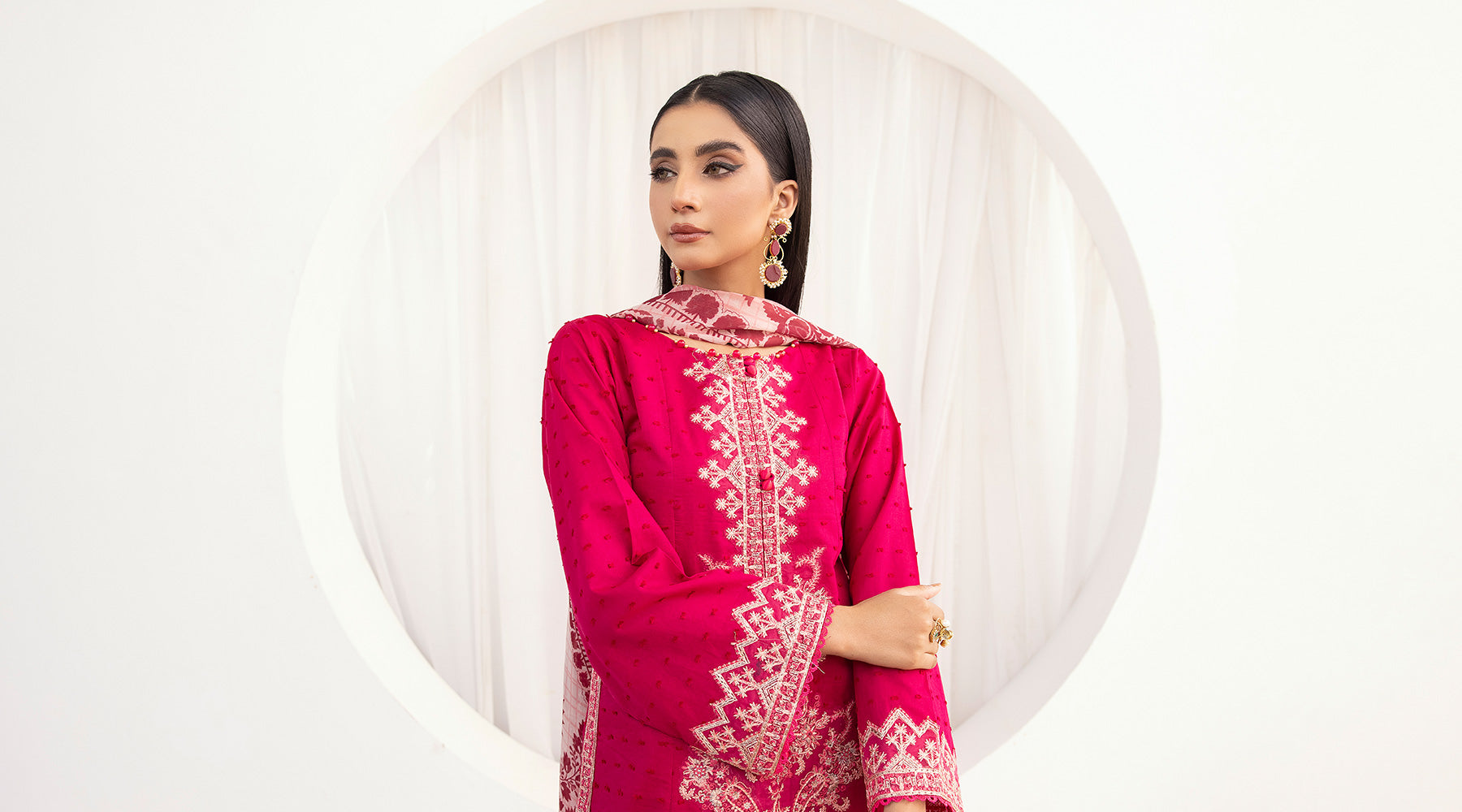 Picture of Ellena - 3-PC Stitched Embroidered Suit - Available at Raja Sahib