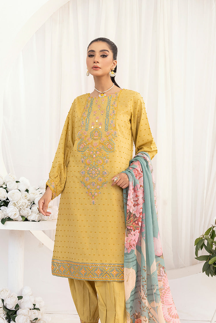 Picture of Ellena - 3-PC Stitched Embroidered Suit - Available at Raja Sahib