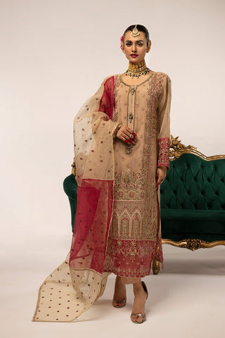 Ellena - 3-PC Stitched Fancy Embroidered Organza Suit