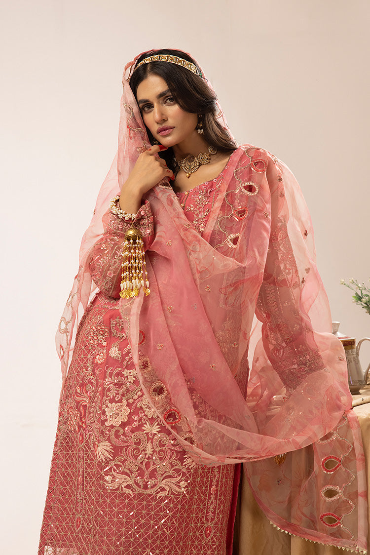 Picture of Ellena - 3-PC Stitched Fancy Embroidered Organza Suit - Available at Raja Sahib