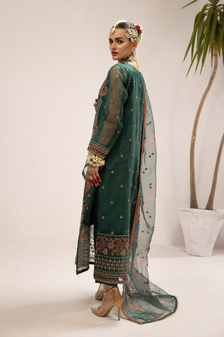 Picture of Ellena - 3-PC Stitched Fancy Embroidered Organza Suit - Available at Raja Sahib